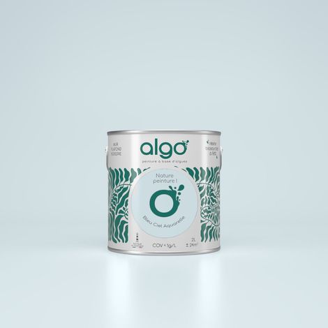 Peinture écologique Algo - Bleu Ciel Aquarelle - 0.5L / Mat (1/4)