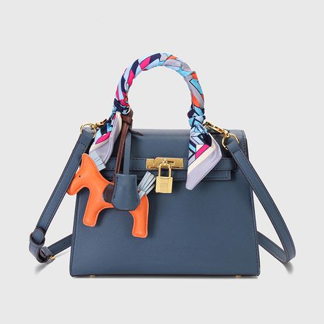 Sac à main vintage en cuir de vachette, bandoulière mini imprimé palmier, seconde génération, sacoche femme élégante, portable et légère.