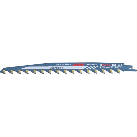 Lame scie sauteuse carbure tungstène coupe bois ciment béton poreux plâtre 1.5mm S0243HM-CT (1/5)