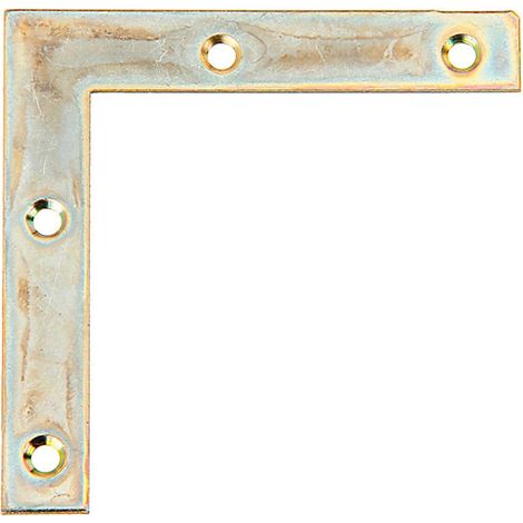 Lot 8 pcs équerres de meubles 60 x 60 x 10mm galvanisé -