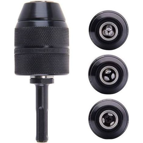 Adaptateur Sds Plus Mandrin autoserrant à fermeture rapide 2-13 mm Mandrin Professionnel Robuste 1/2-20UNF Perceuse Sans Clé de Mandrin à Fermeture Rapide Avec Adaptateur SDS (1/5)