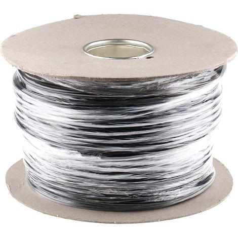 Câble d'alimentation RS PRO 2x1,5 mm², gaine PVC Noir, 100m ( Prix pour Bobine de 100 Mètres )