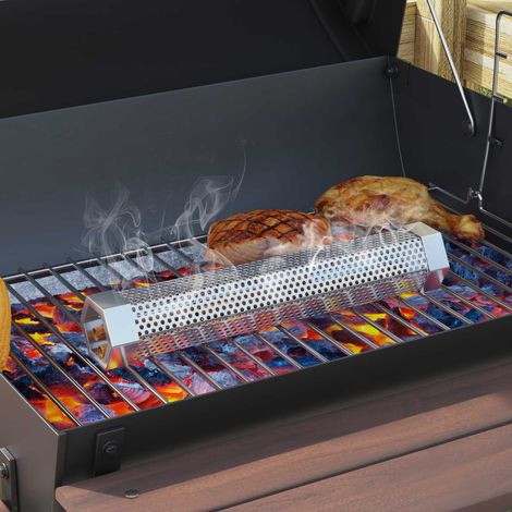 Griglia a Barile con Ruote e Ripiani 3 pcs 115 x 85 x 95 cm vidaXL (1/5)
