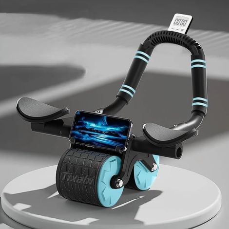 Roue abdominale avec minuterie, roue abdominale à rebond automatique (1/5)