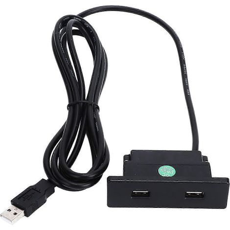 Multiprise USB 5V intégrée, 2,5 mètres de long, deux ports de charge USB, prise pour canapé, prise ABS intégrée, prise de charge USB pour téléphone portable. (1/5)