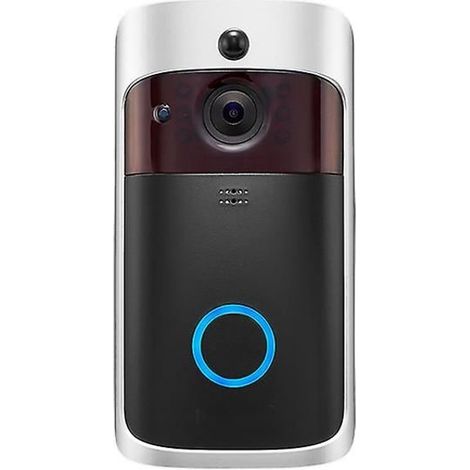 Sonnette de sécurité sans fil intelligente avec anneau Wi-Fi, interphone et caméra. Brilvibera (1/3)