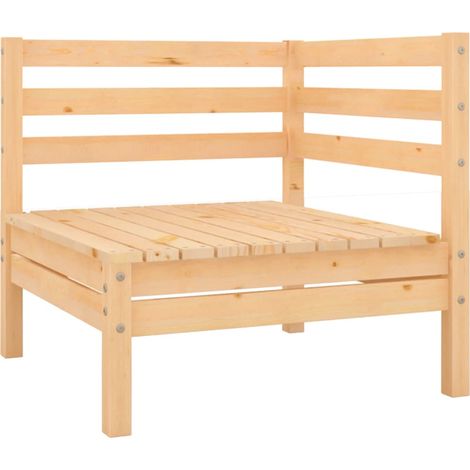 Maison Exclusive - 4-tlg. Garten-Lounge-Set Massivholz Kiefer (1/5)
