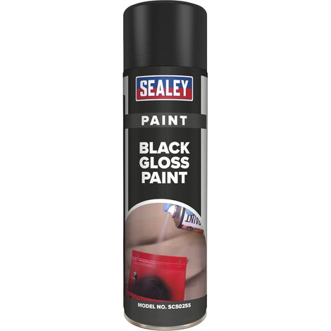 Sealey Gloss Paint 500ml - Black SCS025S