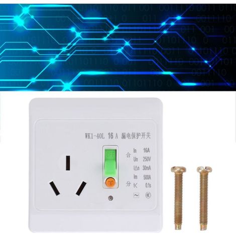 Interrupteur de protection contre les fuites 16A pour circuit domestique stable pour climatisation-- (1/5)