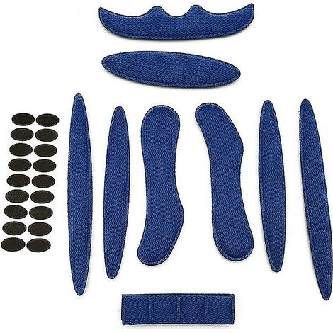27-teiliges universelles ultraleichtes blaues Helmpolster-Set (1/5)