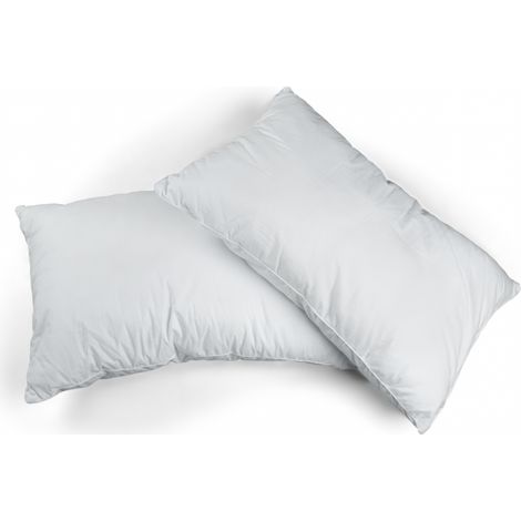Lot de 2 oreillers ultra-doux rectangulaire 50x70cm Moelleux 100% Polyester Fibre Creuse (1/5)