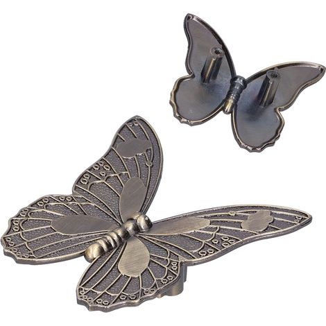 Poignée papillon bouton tirette meuble 1 et 2 trous pour tiroir porte maison (1/5)