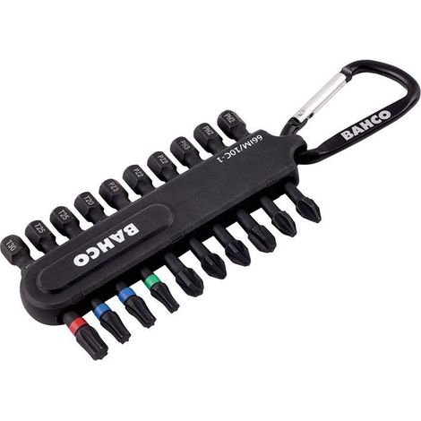 Bahco 66IM/10C-1 High-Resistance 10-Piece Screwdriver and Bit Set with PH, PZ, and TORX® Drivers