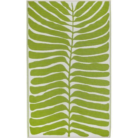 Tappeto da Esterno Impermeabile Botanico Verde 122x183 cm (1/5)