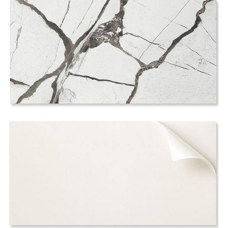Elemento decorativo de vinilo autoadhesivo para el hogar, 100x50 cm, con estampado de m谩rmol y vetas.