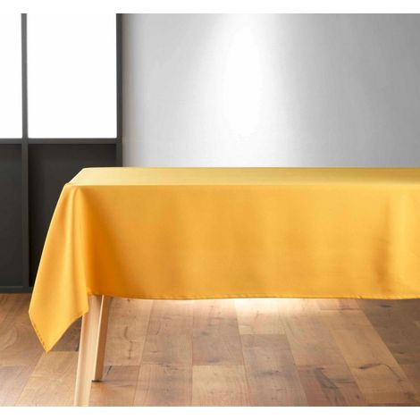 Nappe rectangle "Essentiel" - Jaune - 140 x 300 cm - Livraison gratuite (1/4)