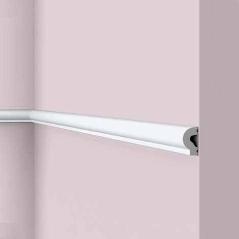 Wandleiste NMC WL13 WALLSTYL Noel Marquet Friesleiste Stuckleiste Zierleiste Zeitloses Klassisches Design weiß 2 m