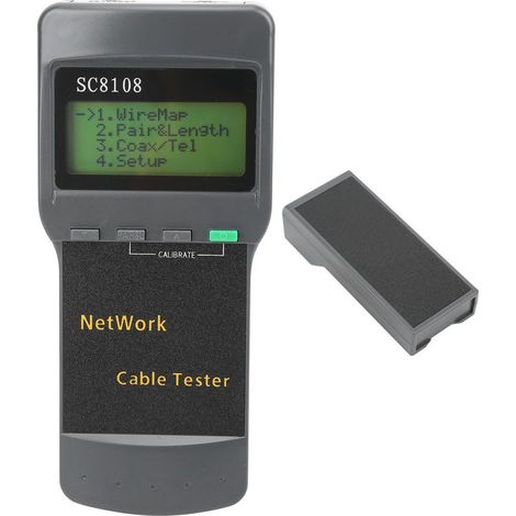 Testeur de câble RJ45 SC-8108 pour continuité Internet, outil de diagnostic réseau pour projets de télécommunication (1/5)