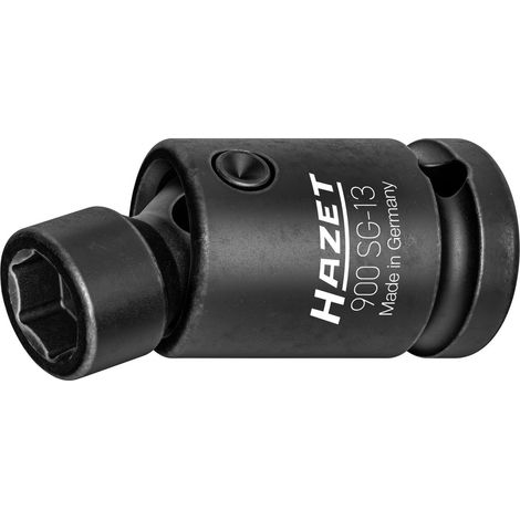 Hazet Schlag-, Maschinenschrauber Gelenk-Steckschlüsseleinsatz, Sechskant, 1/2 (12,5 mm) Vierkant hohl, Außen Sechskant-Tractionsprofil, SW 13 mm (1/4)
