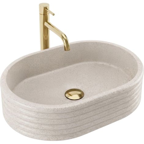 LAVABO SOBRE ENCIMERA REA NICOLETTA BEIGE (1/5)