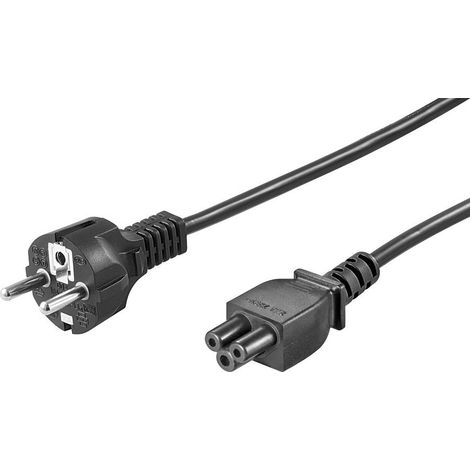 Microconnect PE010818S cable de transmission Black 1.8 m CEE7/7 C5 coupler