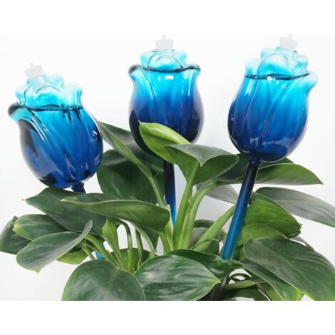 Lot de 3 Arroseurs Automatiques pour Plantes, 300 ml, Globe Irrigation Automatique Intérieur/Extérieur en Verre pour Cadeaux de Jardinage (1/4)
