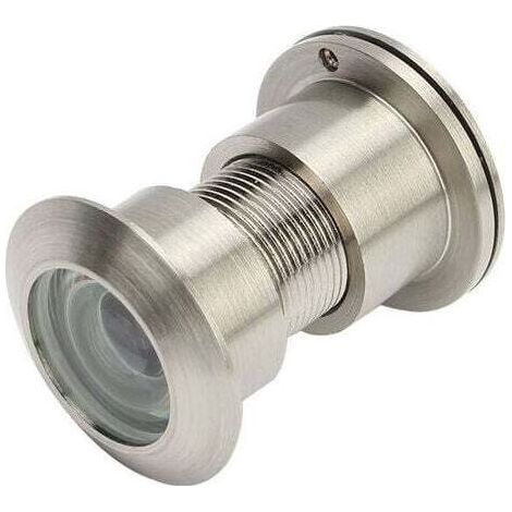 1 Judas grand angle, lentille verre HD, angle vision 220°, diamètre perçage 16/28 mm, pour porte épaisseur 13/8 à 21/15,2 cm (1/3)