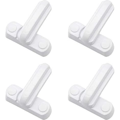 6 Pièces Serrures De Brouilleur De Fenêtre De Pièces,Brouilleur De Fenêtre De Bloqueur De Châssis,Sécurité De Restriction De Fenêtre De Porte (1/4)