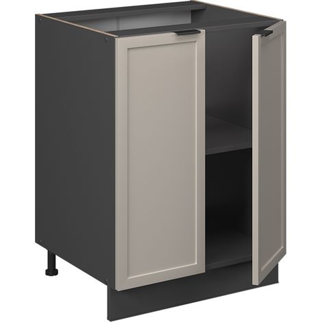 Mobiletto base cucina Fame-Line, GrigioBeige, 60 cm senza piano di lavoro, Vicco (1/5)