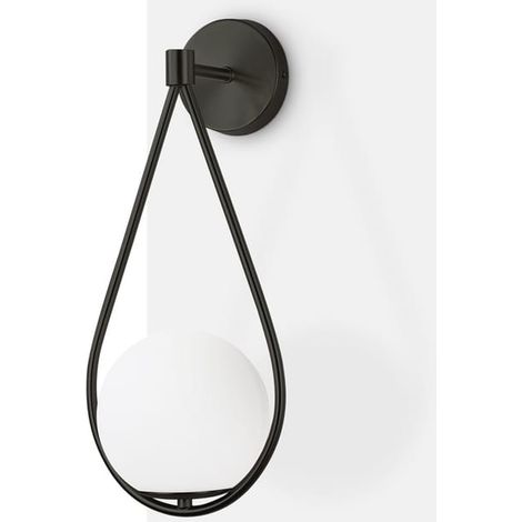 Aplique de pared con globo de cristal - E14 (1/5)
