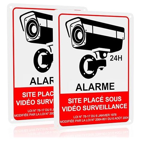 Aluminium Exterior Surveillance Camera Panel 18 x 25 cm, waterproof, with drilled holes, video surveillance alarm (1/5)