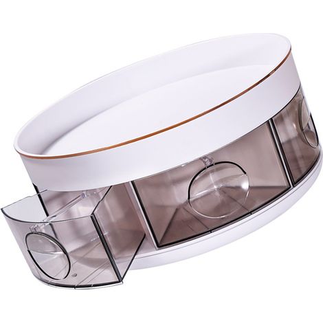 Support à épices d'angle rond multifonctionnel à 2 niveaux, organisateur de rangement (1/5)