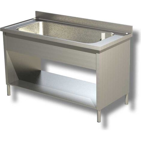 Plonge Grand Evier avec Etagère et Panneaux Latéraux - Gamme 700 - Ristopro