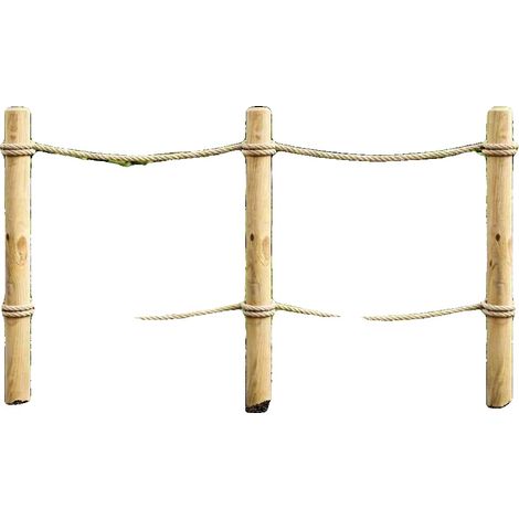 Pali per recinzione, in legno massello di pino, 8 x 100 cm, colore verde, peso 14,3 kg, per uso esterno. (1/5)