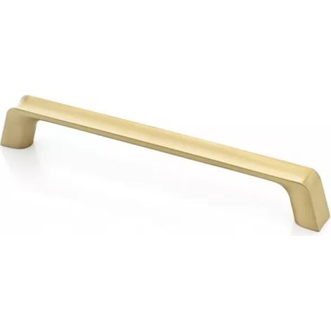 Poignée Scoop  Metakor - Poignée longueur 180 x 15 mm - EA 160 mm - hauteur 26 mm - Laiton brossé