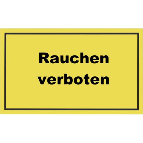 Conmetall Hinweisschild Rauchen verboten 25 x 15 cm