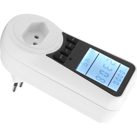 Compteur de puissance LCD, testeur de puissance, de tension et de courant, moniteur de consommation électrique, 230 V-250 V, prise brésilienne (1/5)