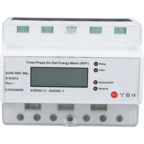 Ortviai Compteur Électrique Intelligent Triphasé 4G sur Rail avec Gestion via Appli Tuya – Précis, Prépayé, Multifonctionnel (1/5)