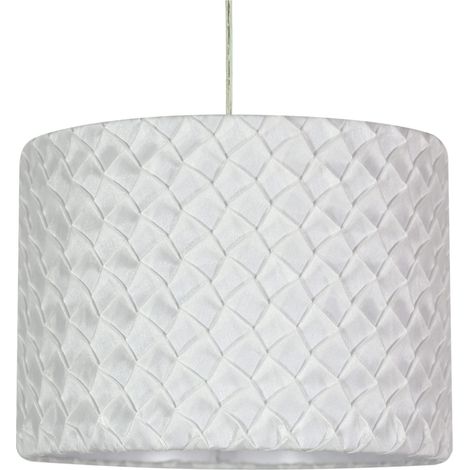 Suspension Candellux Susan blanche Ø31 E27 tissu métal (1/2)