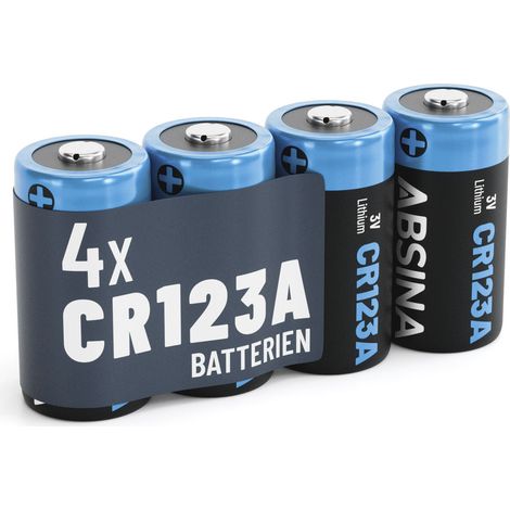 Absina Spezial-Batterie CR123A Lithium 1300 3 V 4 St.