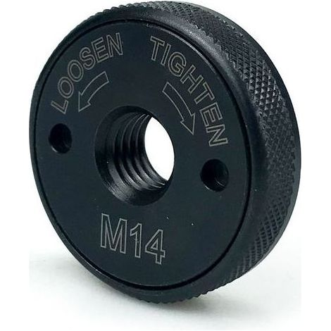 Plaque de verrouillage pour meuleuse d'angle portable M14 (noire) plateau de verrouillage pour meuleuse d'angle portable M14, plateau de pression autobloquant pour meuleuse d'angle M14 (1/4)
