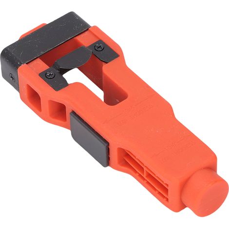 Outil de mortaise pour pêne de porte, enlève la matière pour installer une serrure, pour porte de 1 3/4 po et 1 3/8 po d'épaisseur, orange (1/5)