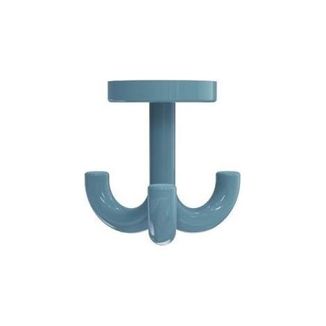 Ganchos triples Hewi con contraplaca por encima de 15 mm azul agua
