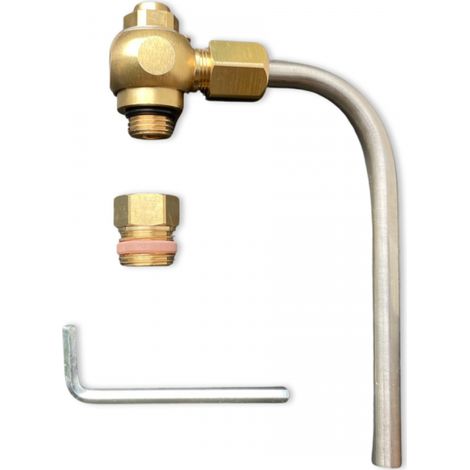 Bender Probenahmeventil Probeentnahmeventil DN 8/10 (3/8" - 1/4") mit Adapter DVGW 1333080