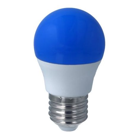 Lampada A Led E27 G45 4W 220V Colore Blu Blue