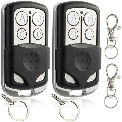 Telecommande Universelle Portail 2 Pièces Telecommande Porte de Garage Telecommande Copieuse Bip Portail Universelle Duplicateur de Telecommande Voiture Télécommande Clonage à 4 Touches 433,92 M (1/4)