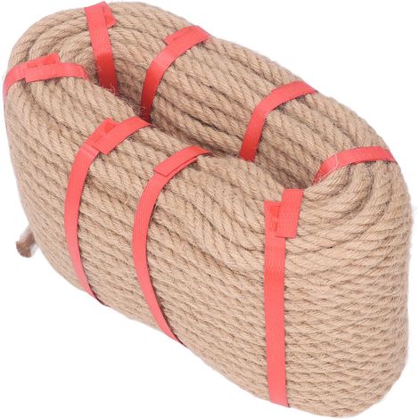 Ficelle de jute 50M corde multifilaments 10mm/0,39po accessoire loisirs créatifs décoration maison bricolage (1/5)