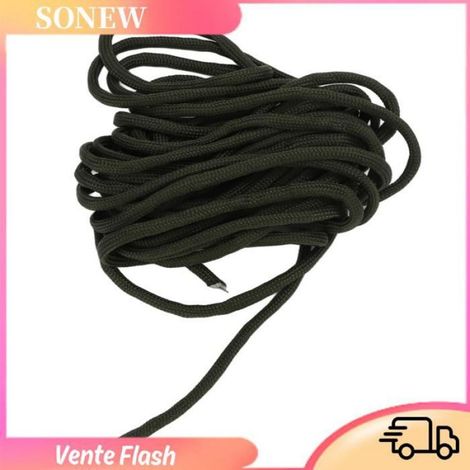 Sonew Corde de parachute à 9 noyaux (Vert) 5 Mètres 9 Noyaux Corde De Sécurité Polyester Cordon De Parachute sport outillage Vert (1/5)