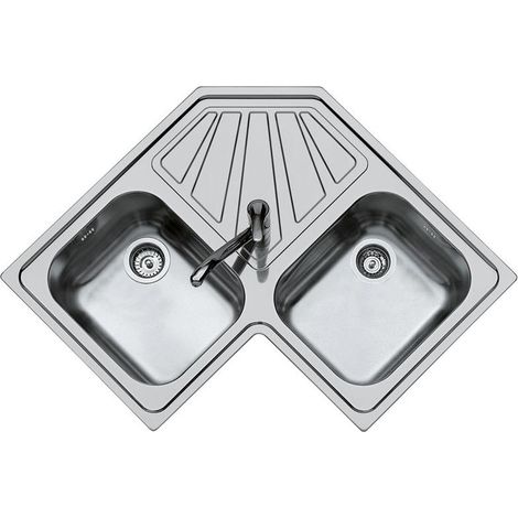 Foster Angolare 3307.STD Lavabo sobre-encimera Esquina Acero inoxidable (1/5)