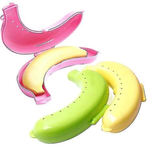 Boîte De Conservation Pour Bananes - Boîte À Bananes Avec Aérations - Pour Transport Extérieur Et Voyage - 3 Pièces (1/5)